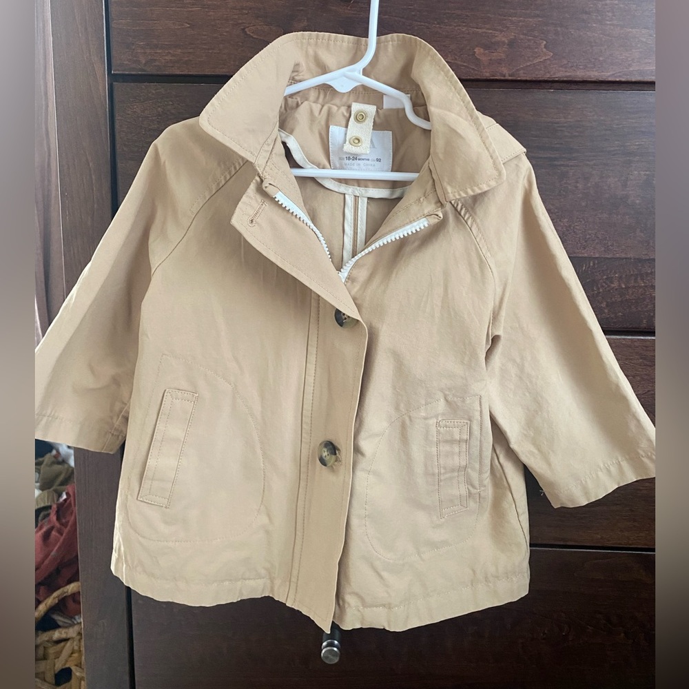 Zara hooded trench coat